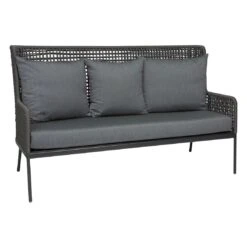 Stern Greta 3-Sitzersofa Aluminium/Rope Anthrazit/Platin/Seidengrau