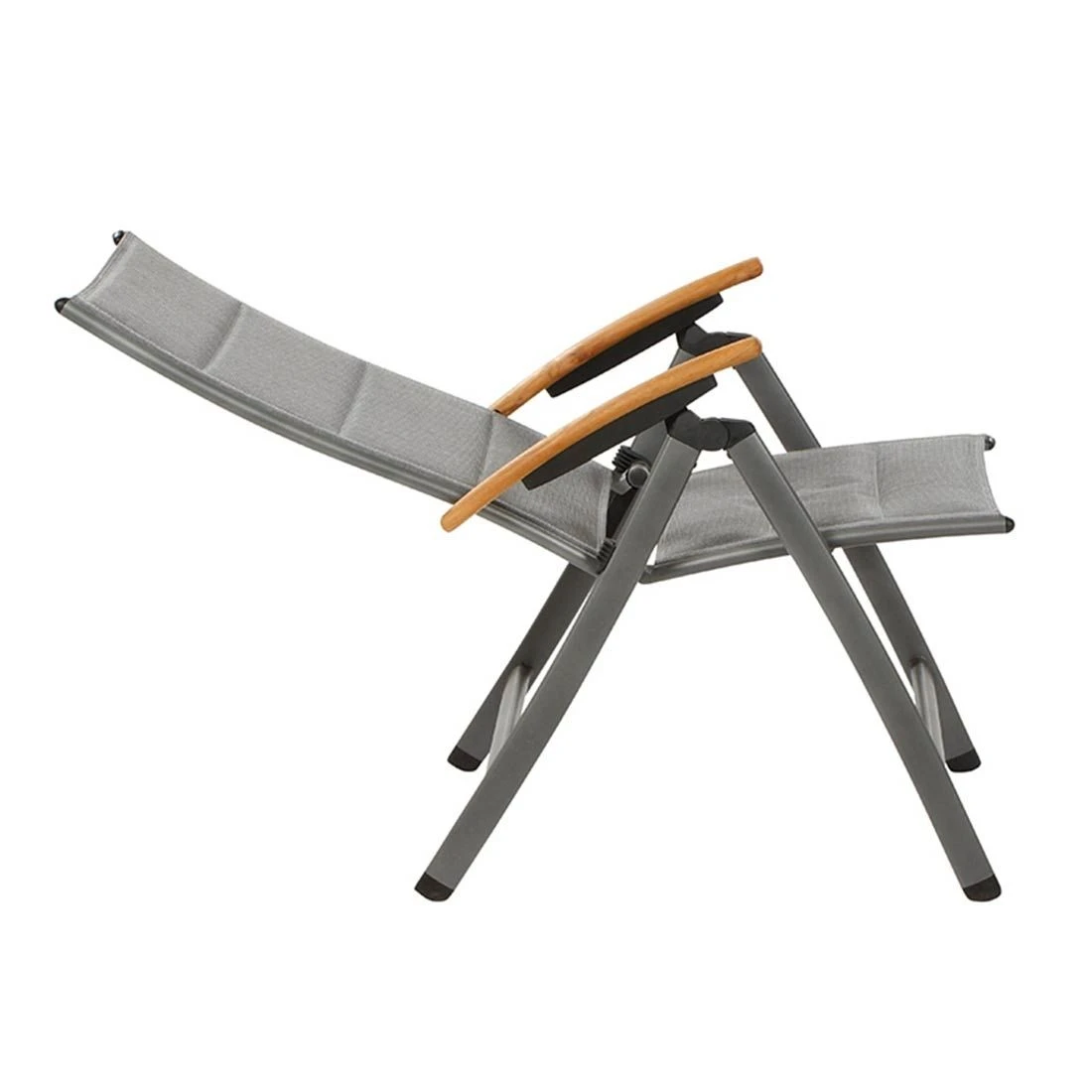 Siena Garden Savina XL Klappsessel Aluminium/Texfabric Matt Graphit/Grau – Bild 3