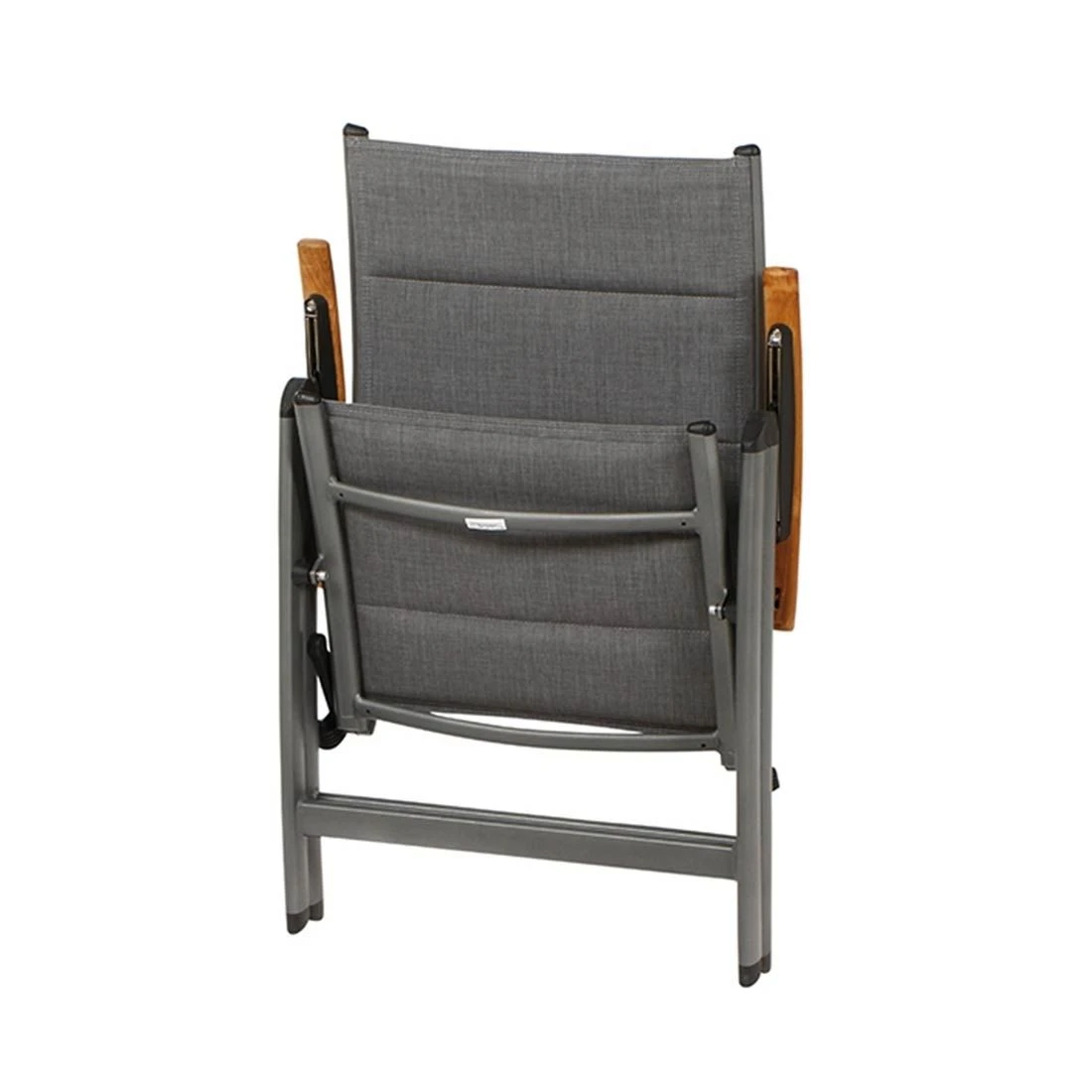 Siena Garden Savina XL Klappsessel Aluminium/Texfabric Matt Graphit/Grau – Bild 4