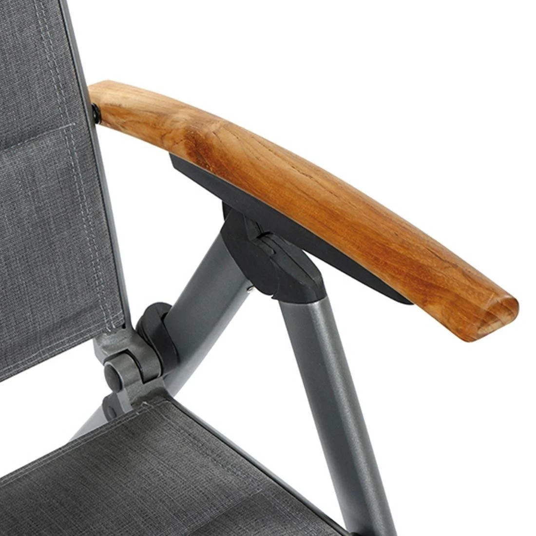 Siena Garden Savina XL Klappsessel Aluminium/Texfabric Matt Graphit/Grau – Bild 5