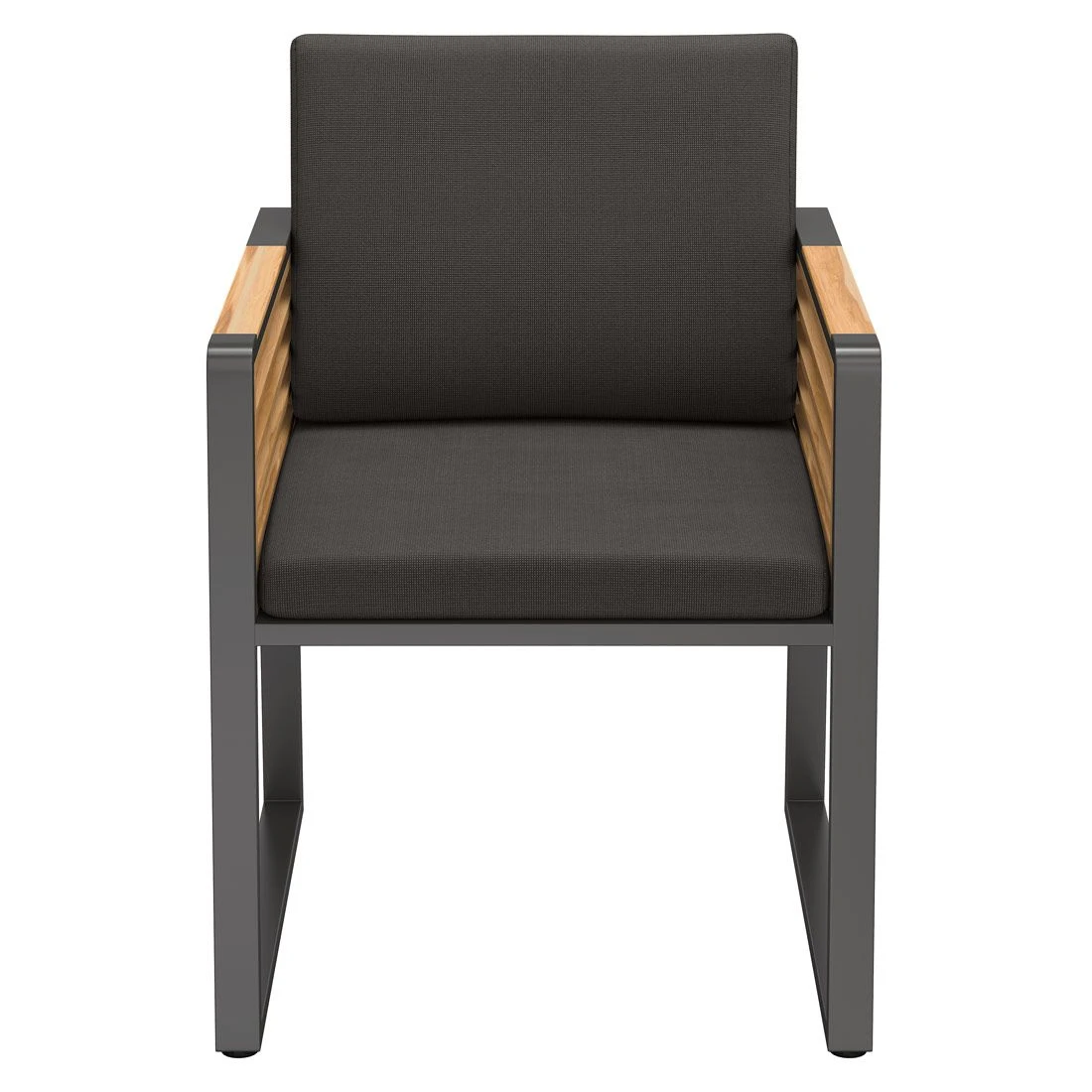 OUTLIV. New York Gartensessel Aluminium/Teak/Olefin Anthrazit – Bild 2