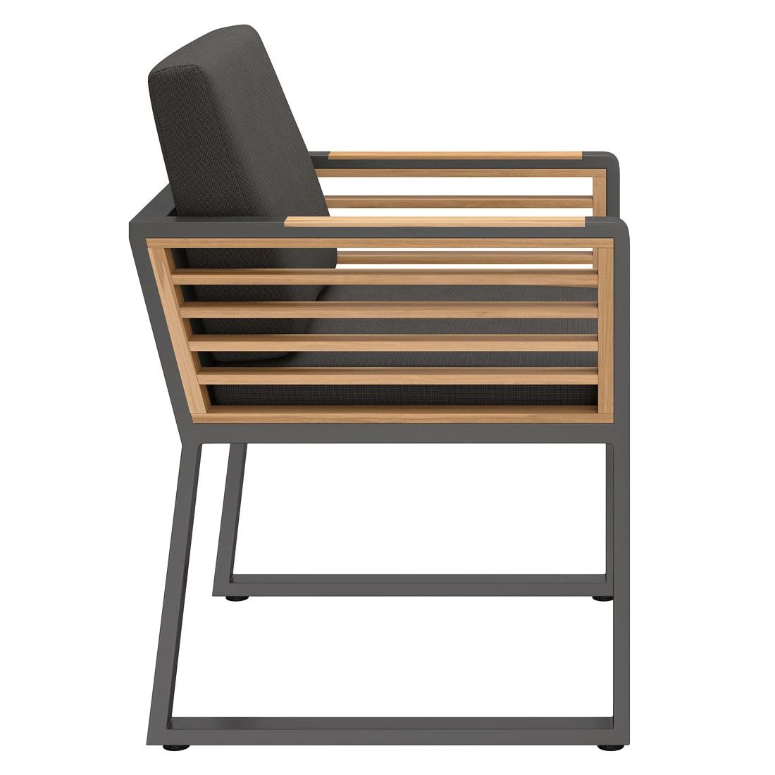 OUTLIV. New York Gartensessel Aluminium/Teak/Olefin Anthrazit – Bild 3