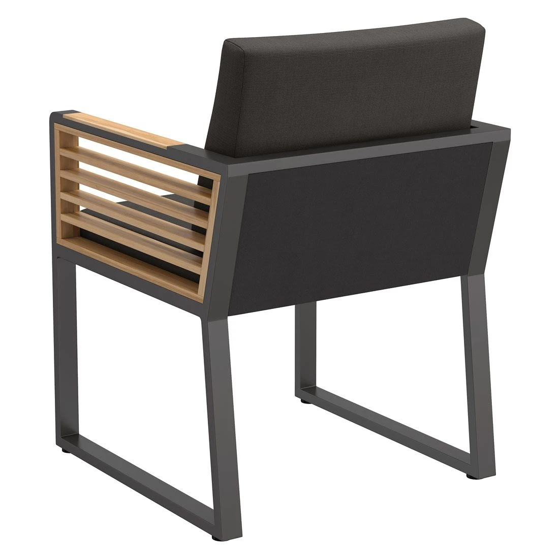 OUTLIV. New York Gartensessel Aluminium/Teak/Olefin Anthrazit – Bild 4