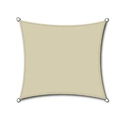 Siena Garden Solino Sonnensegel Quadratisch 360 Cm HDPE Ecru