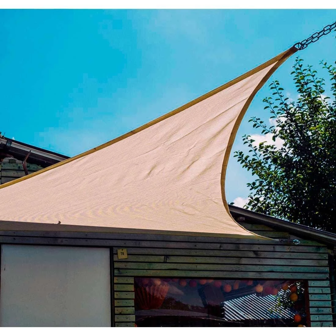 Siena Garden Solino Sonnensegel 3-eckig 360 Cm HDPE Ecru – Bild 5