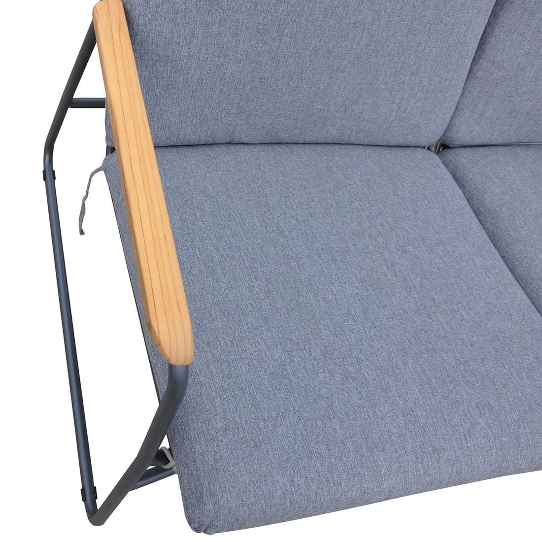 OUTLIV. Maranello Gartensofa Stahl/Rope Schwarz/Grau – Bild 5