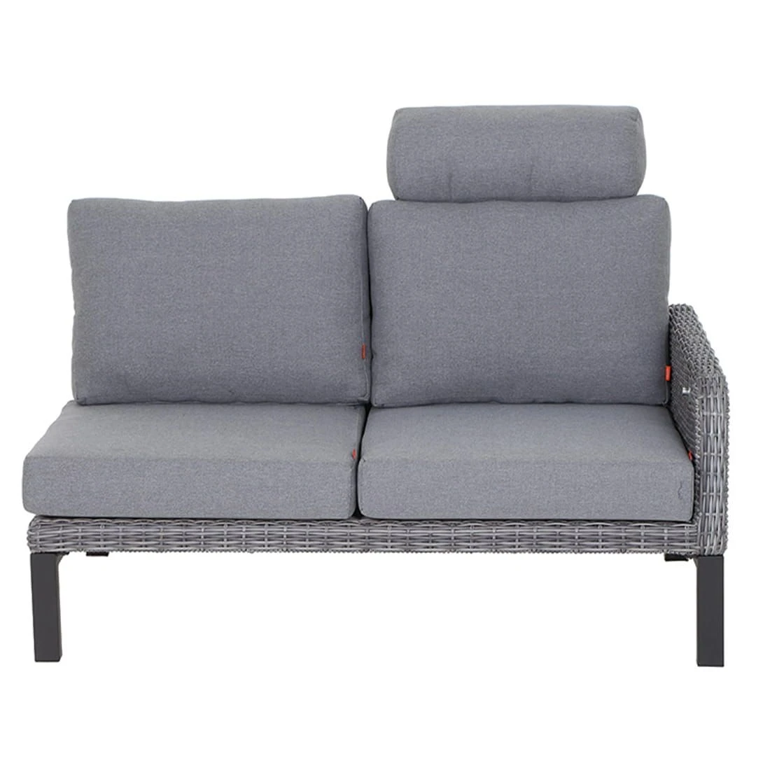 Siena Garden Bellani Endmodul Aluminium/Gardino® Anthrazit/Salt&Pepper