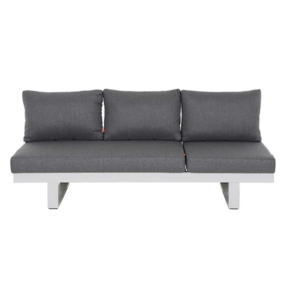 Siena Garden Avenia Loungebank 3-Sitzer Aluminium/Polypropylen Weiß Matt/Grau – Bild 8