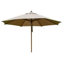 Zebra Rumba Novo Sonnenschirm Ø350cm Holz/Olefin Taupe