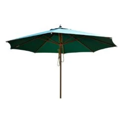 Zebra Rumba Novo Sonnenschirm Ø350cm Holz/Olefin Grün