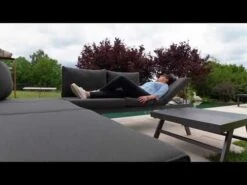 Sieger Auckland Gartensofa Aluminium/Sunproof Eisengrau/Grau