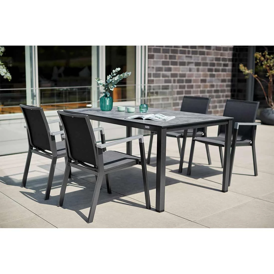 Kettler Cubic Gartentisch-Gestell 140x70cm Aluminium Anthrazit â Bild 2