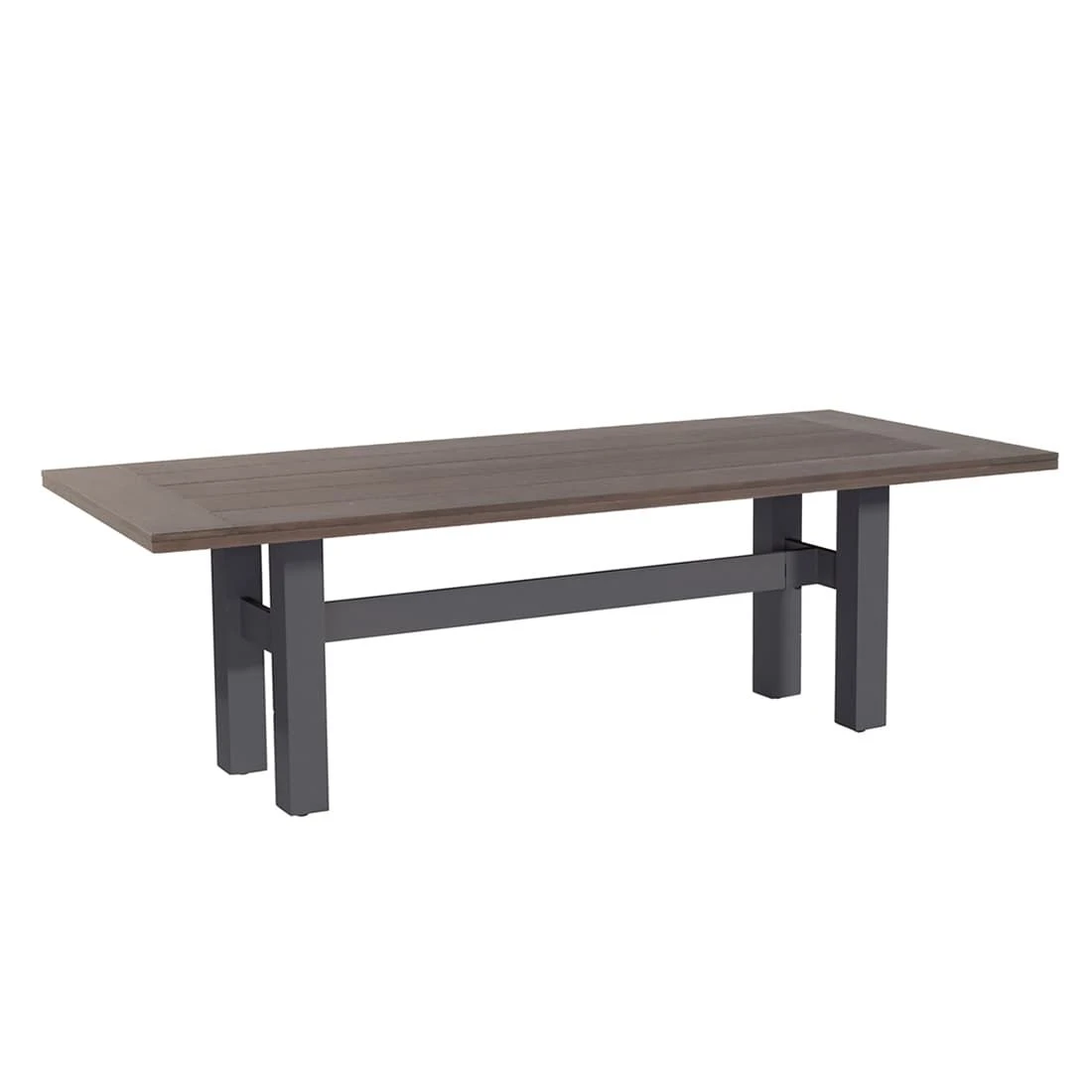 Hartman Yasmani Gartentisch 240x100 Cm Aluminium/Resysta® Anthrazit/Braun
