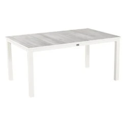 Hartman Comino Gartentisch 163x105 Cm Aluminium/Keramik Weiß/Grau