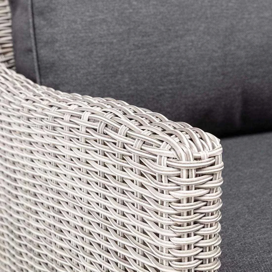 Kettler Palma Wing Eck-/Endmodul Geflecht/Olefin White Wash/Anthrazit – Bild 3