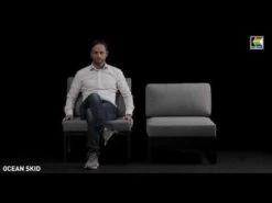 Kettler Ocean Skid Platform Mittelmodul Aluminium/Olefin Anthrazit/Hellgrau Meliert