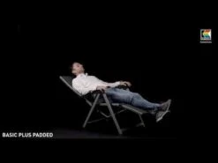 Kettler Basic Plus Relaxliege Aluminium/Outdoorgewebe Silber/Anthrazit Meliert