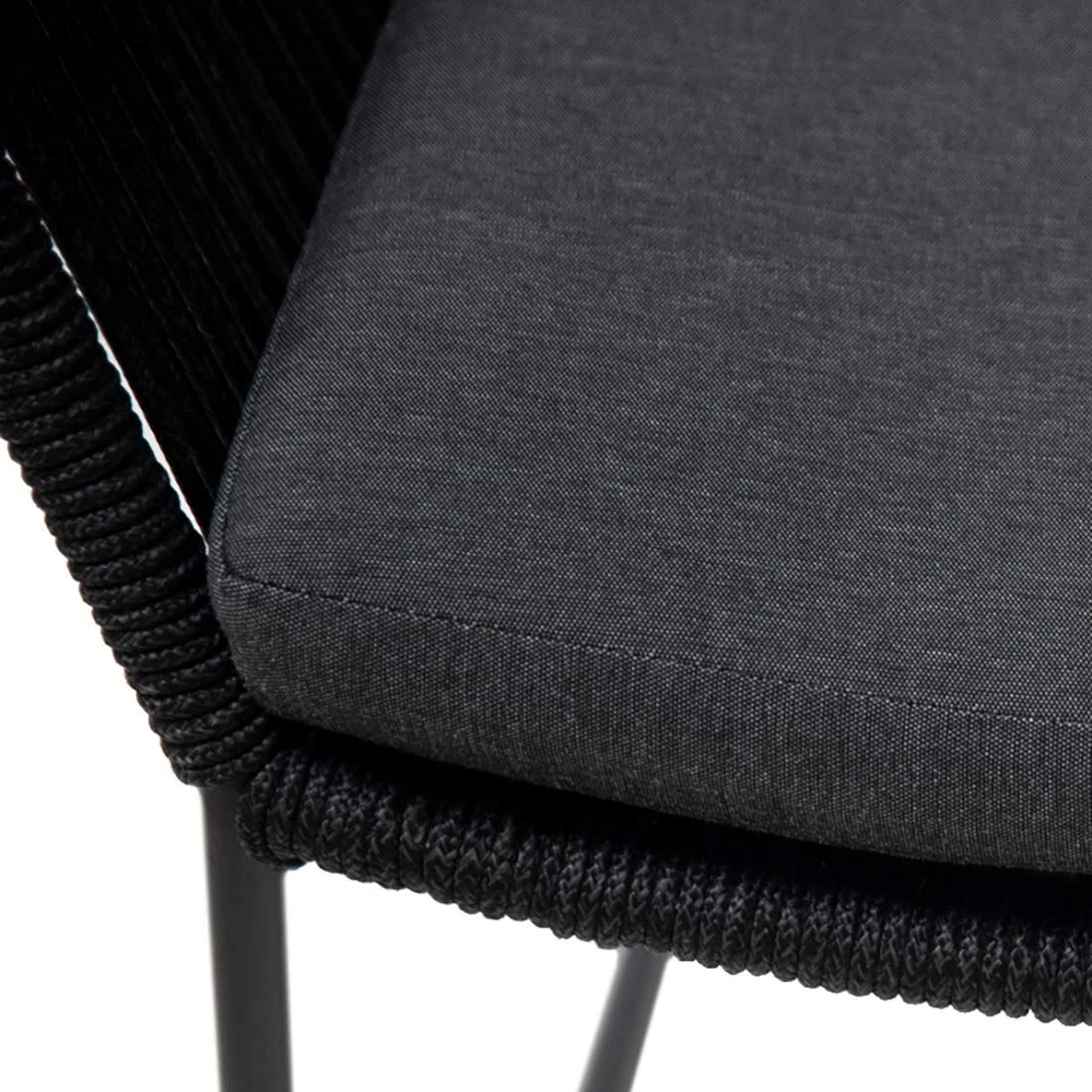 4Seasons Accor Gartensessel Edelstahl/Rope Inkl. Kissen Anthrazit – Bild 10