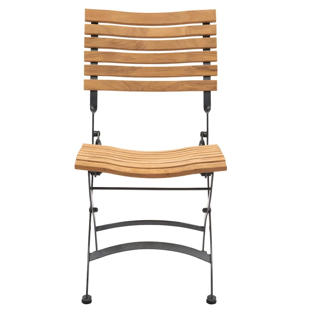 4Seasons Bellini Biergartenstuhl Eisen Verzinkt/Teak Anthrazit – Bild 2