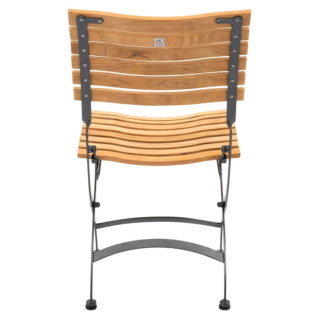 4Seasons Bellini Biergartenstuhl Eisen Verzinkt/Teak Anthrazit – Bild 4