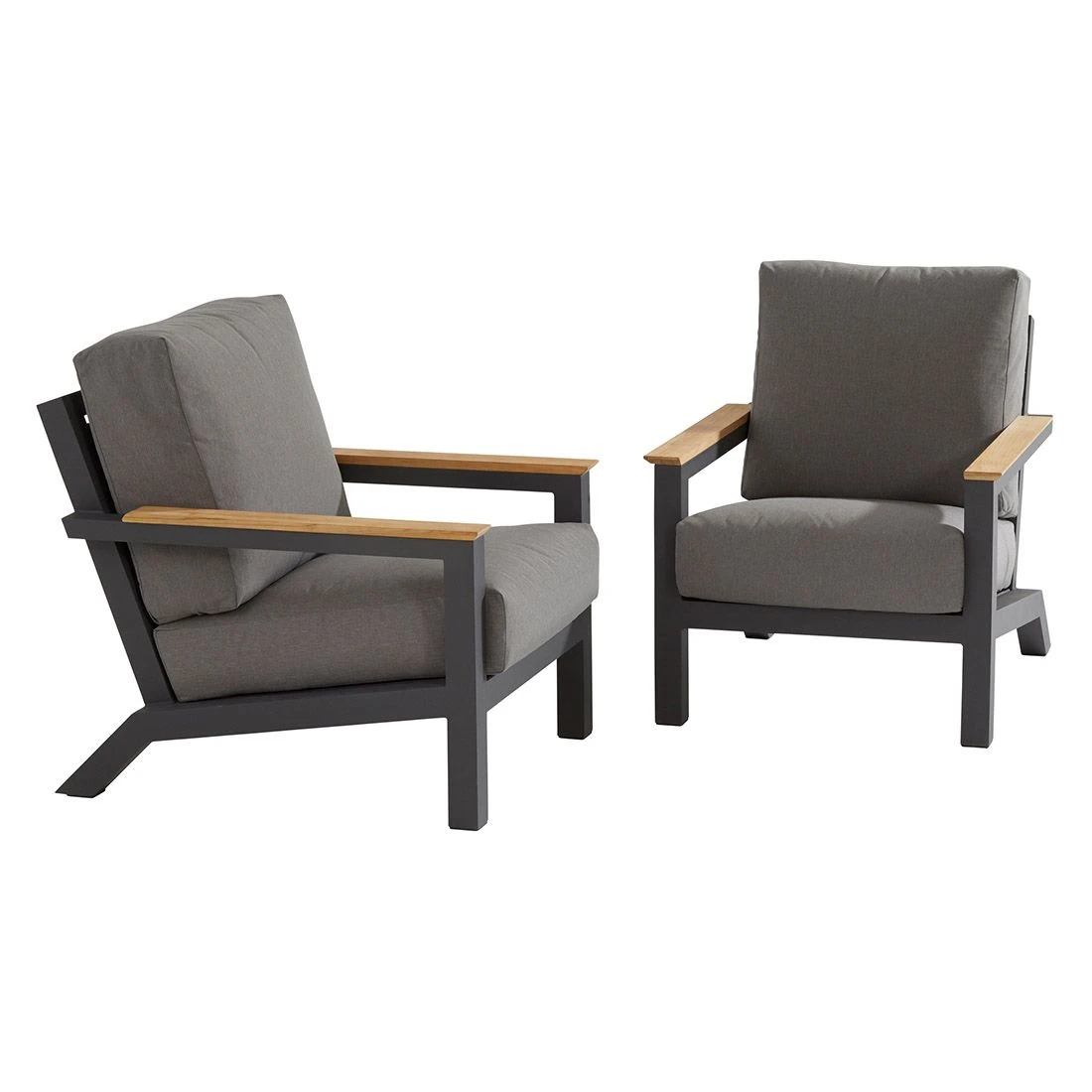 4Seasons Capitol Loungesessel Aluminium/Olefin Anthrazit – Bild 5