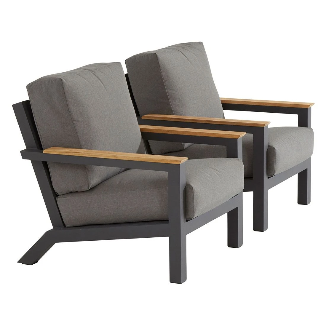 4Seasons Capitol Loungesessel Aluminium/Olefin Anthrazit – Bild 6