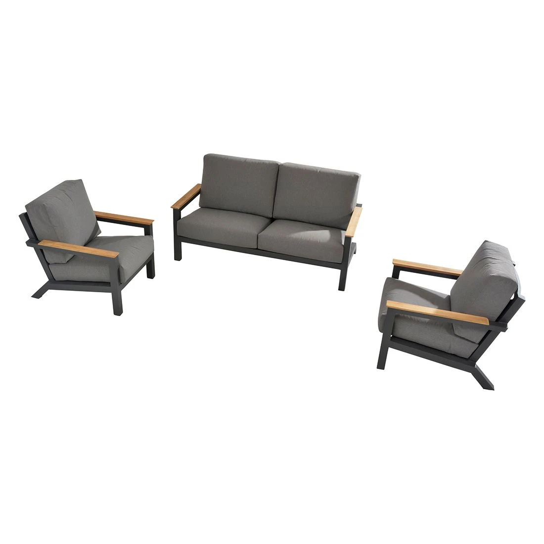 4Seasons Capitol Loungesessel Aluminium/Olefin Anthrazit – Bild 7