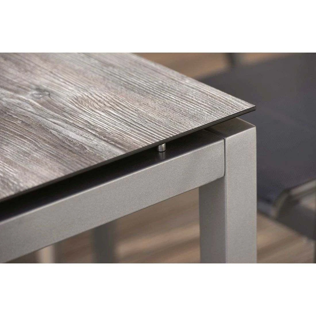 Stern Tischgestell 160x90 Cm Aluminium Graphit – Bild 2