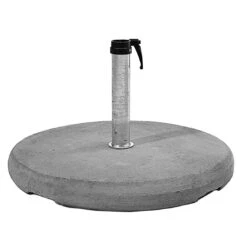 Glatz Schirmsockel Z40 - Beton 40 Kg Rund - 60 X 7,0 Cm - Ohne Standrohr Grau