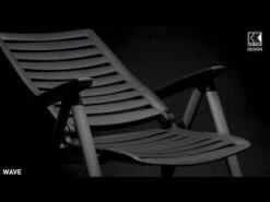 Kettler Wave Klappsessel Aluminium/Kunststoff Silber/Anthrazit