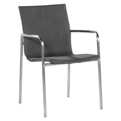 4Seasons Breeze Stapelsessel Edelstahl/Textilene Anthrazit