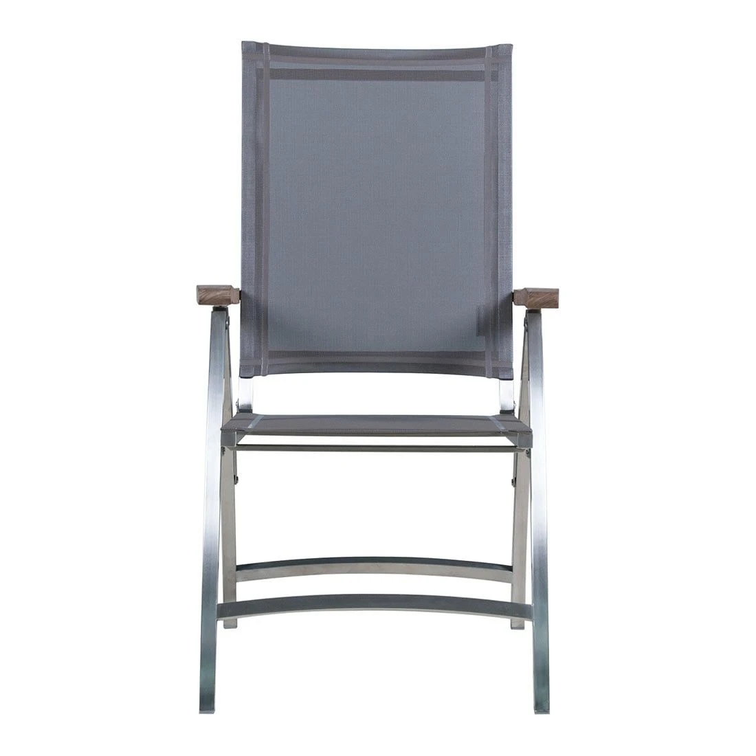 Zebra One Klappsessel Edelstahl/Textilene Silber/Dark Grey – Bild 4