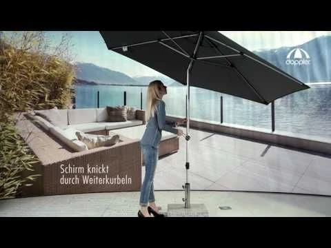Doppler Expert Sonnenschirm Ø320cm Mit Kurbel Anthrazit – Bild 2