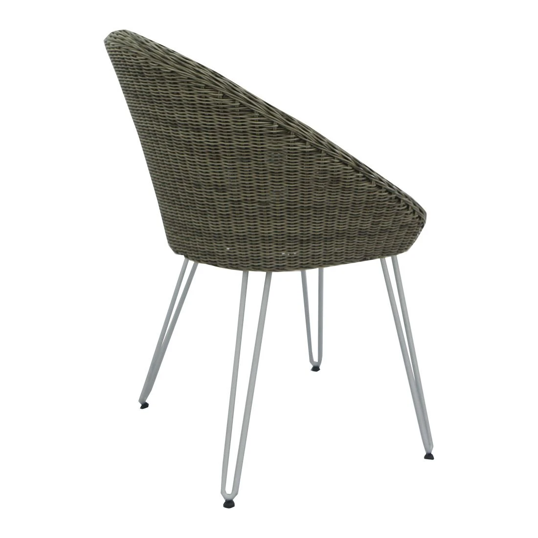 OUTLIV. Sagres Gartenstuhl Stahl/Geflecht Natural Kubu Grey/Royal Anthrazit – Bild 5