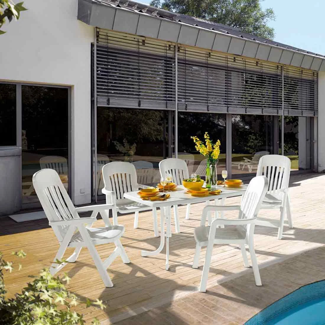 Sieger Comtesse Klappsessel Kunststoff Weiß – Bild 2