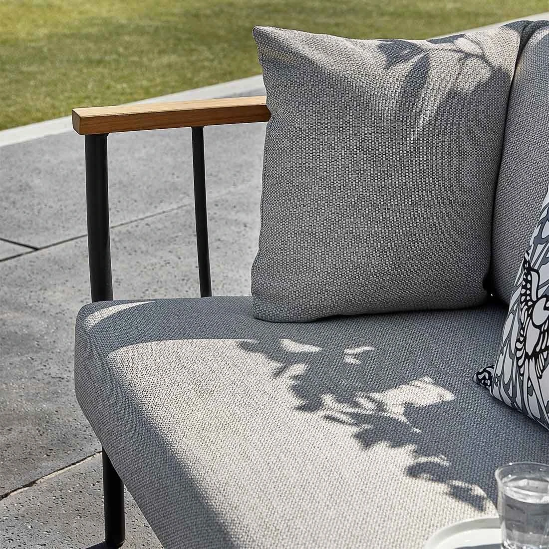 Apple Bee Condor Loungebank Inkl. Loungetisch Schwarz/Natur – Bild 6