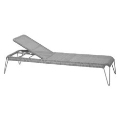 Cane-Line Breeze Gartenliege Stahl/Geflecht Light Grey