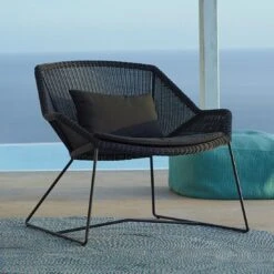 Cane-Line Breeze Loungesessel Stahl/Geflecht Black