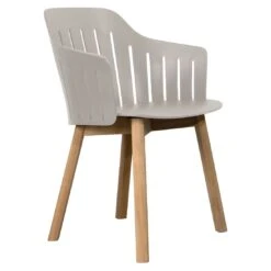 Cane-Line Choice Gartenstuhl Teak/Polypropylen Natur/Taupe