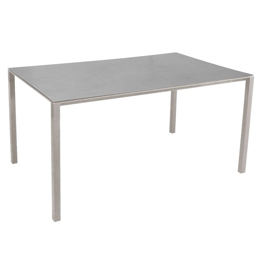 Cane-Line Pure Gartentisch 150x90cm Aluminium/Keramik Taupe/Concrete Grey