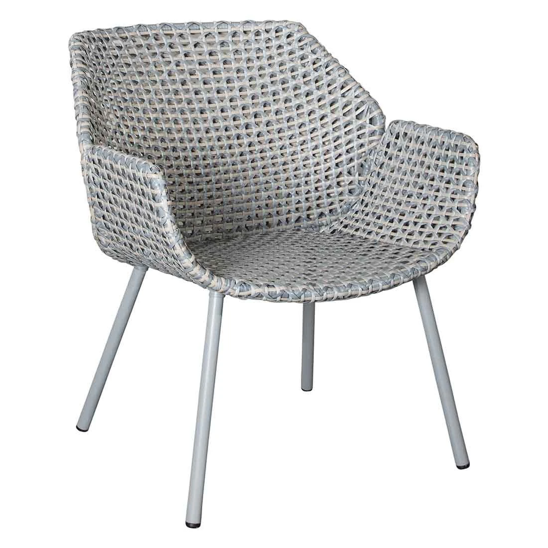 Cane-Line Vibe Loungesessel Stahl/Geflecht Light Grey/Grey/Taupe – Bild 2