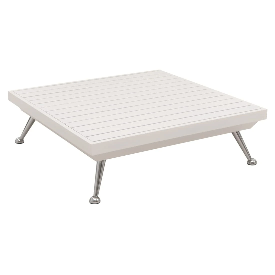 Domus Ventures Nassau Kaffeetisch Aluminium White