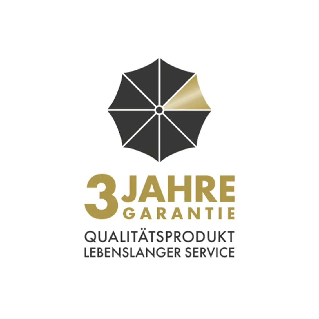 Doppler ACT Push-Up Stockschirm Ø270cm Hellgrau – Bild 2