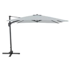 Doppler Active Green Edition Ampelschirm 310x210cm Hellgrau