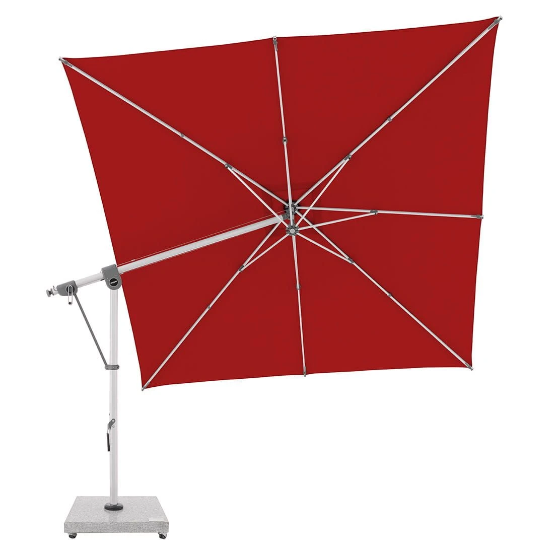 Doppler Ampelschirm Expert 300x300cm Rot – Bild 3