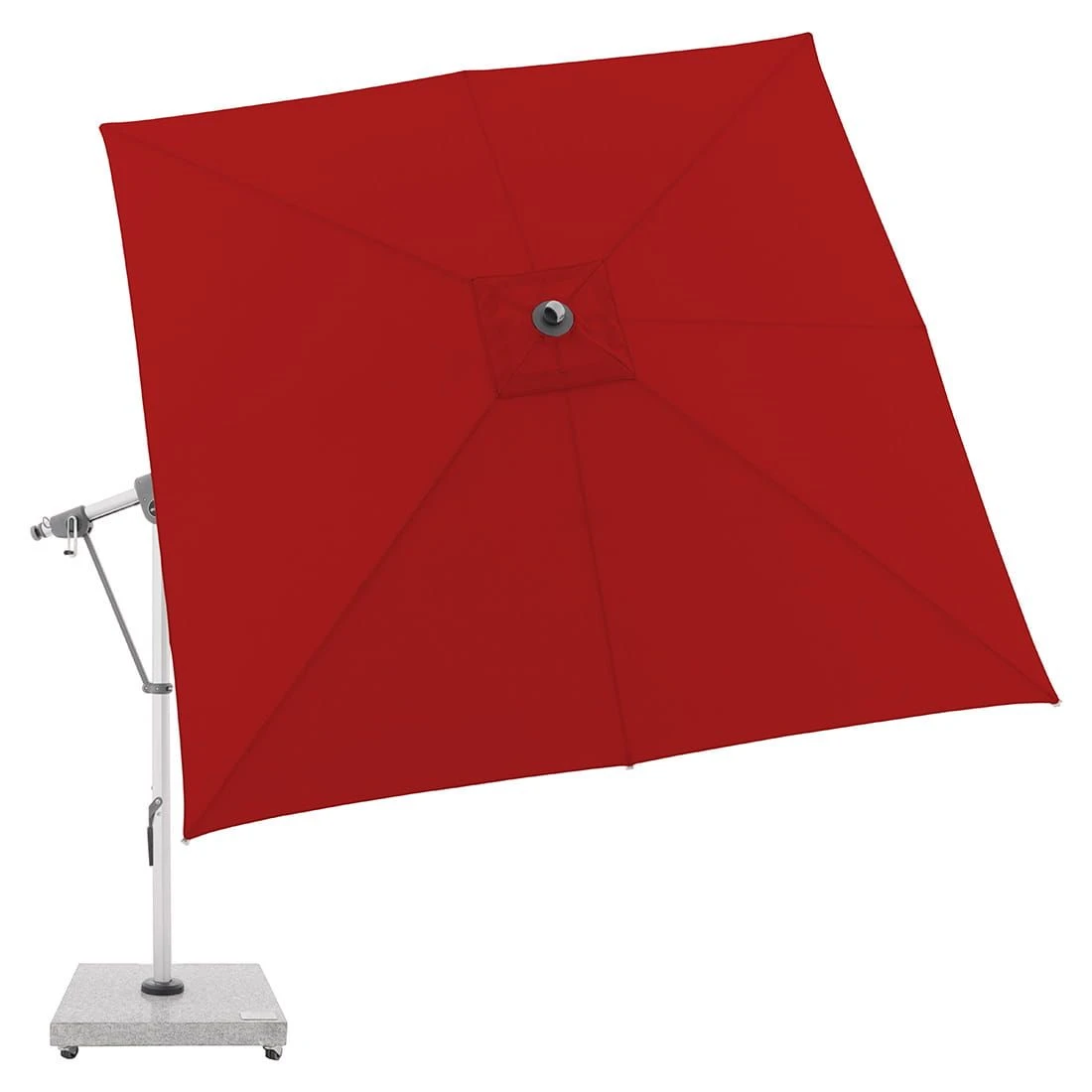 Doppler Ampelschirm Expert 300x300cm Rot – Bild 4