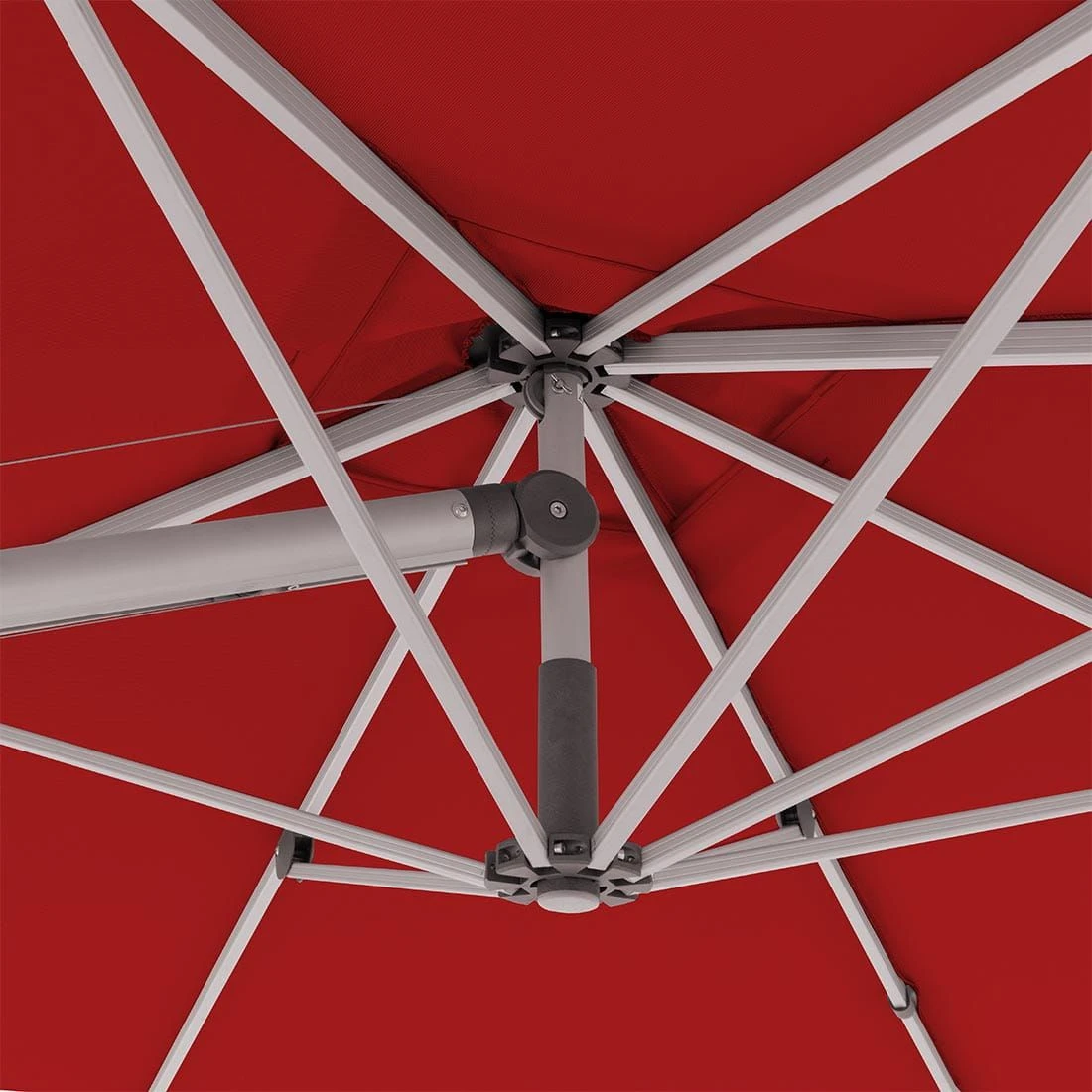 Doppler Ampelschirm Expert 300x300cm Rot – Bild 6