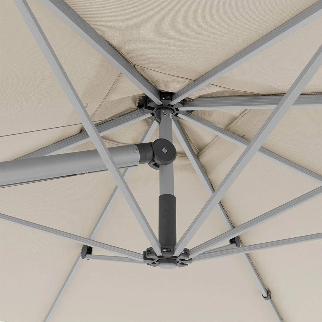 Doppler Ampelschirm Expert 300x300cm Natur – Bild 7