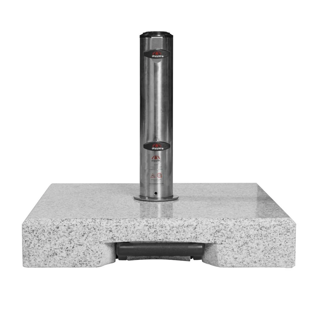 Doppler Active Granitsockel 40 Kg - Trolley Mit Griff Hellgrau – Bild 4