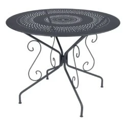 Fermob Montmartre Gartentisch Ø96cm Stahl Anthrazit